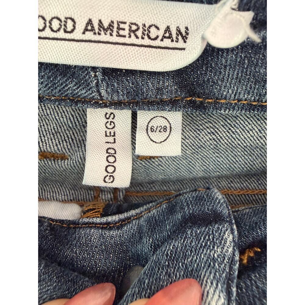 Good American Skinny Jeans Size 6/28 Medium Wash Stretch Denim - Picture 5 of 10